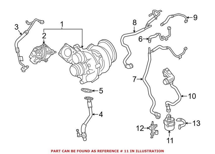 BMW Engine Auxiliary Water Pump 11518623759